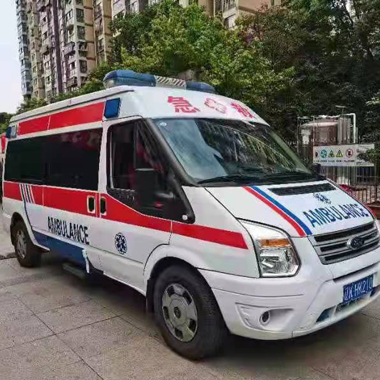 张掖长途救护车护送病人返乡